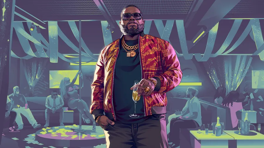Official GTA VI artwork of Boobie Ike