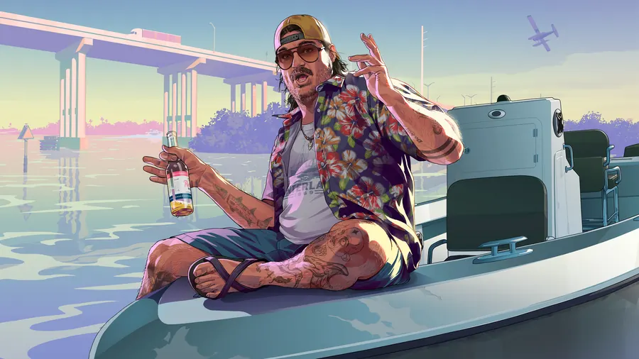 Official GTA VI artwork of Cal Hampton