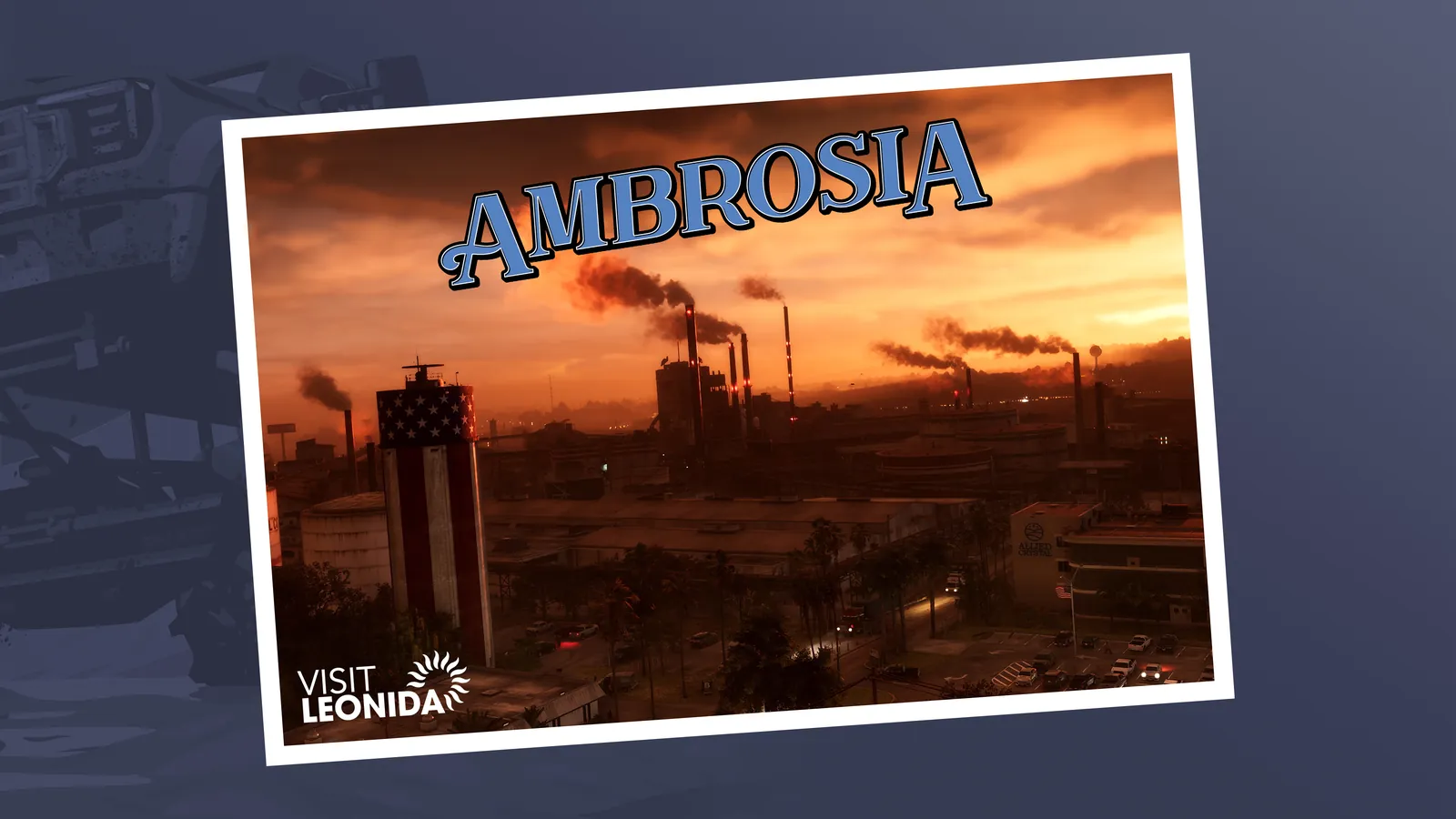Official GTA VI 'Visit Leonida' postcard for Ambrosia